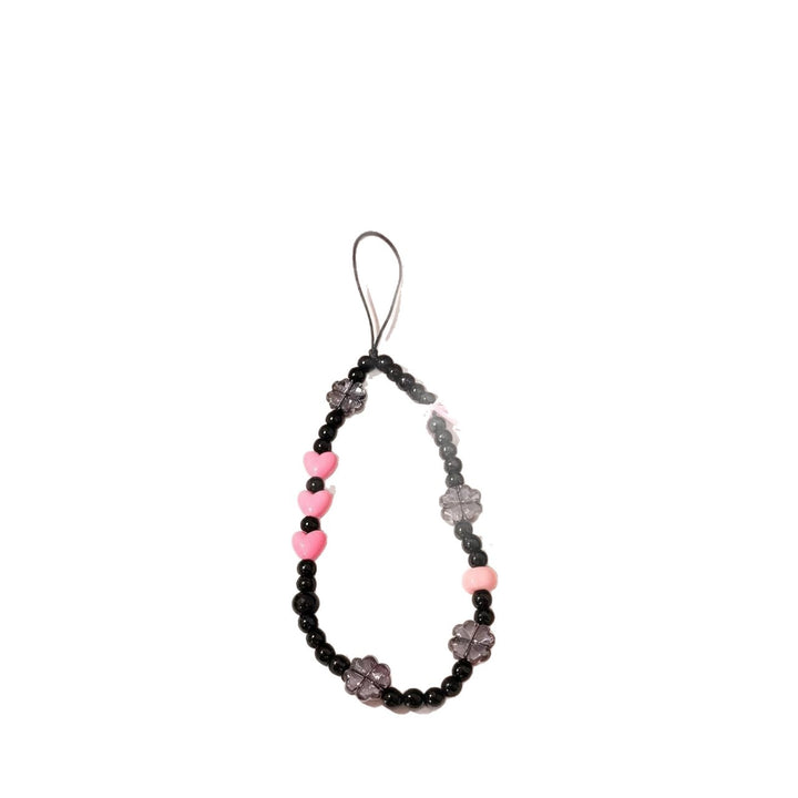 Playful Heart and Flower Bead Phone Charm Stornfield
