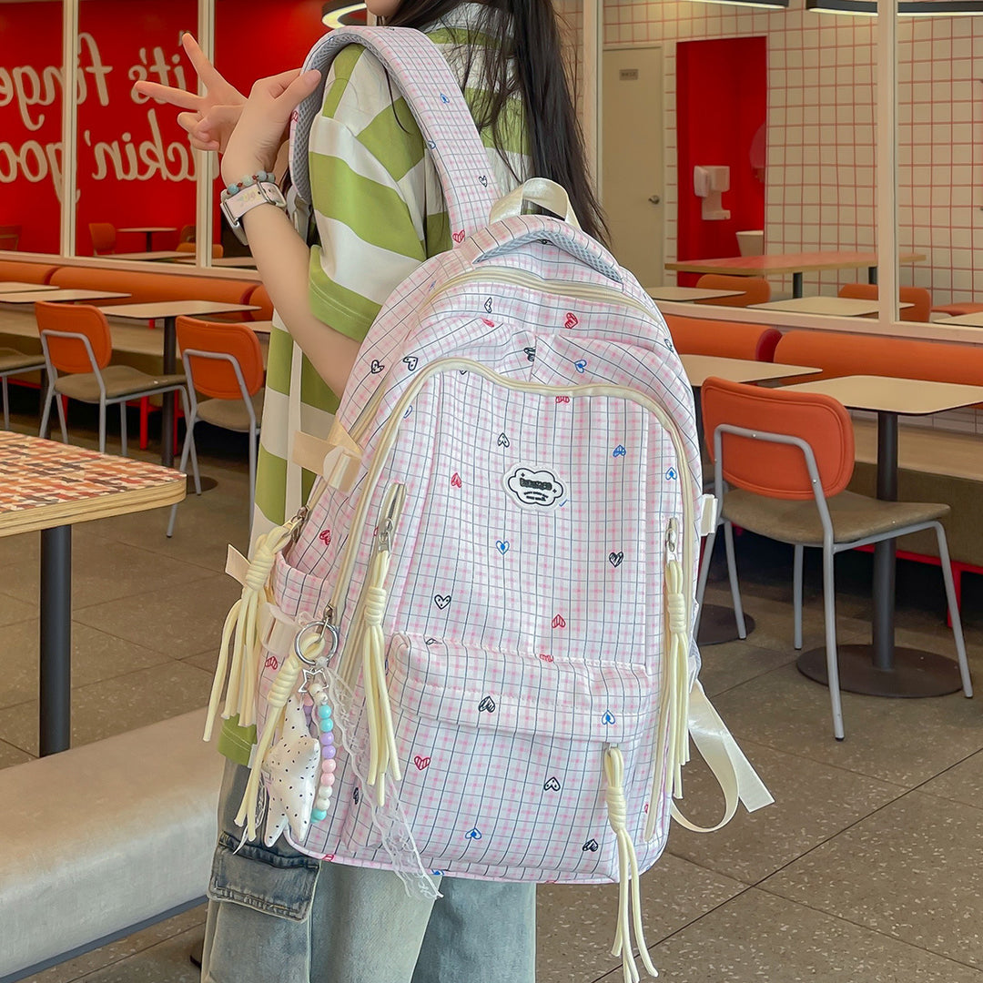 Cute Multi-Pocket Printed Backpack Stornfield