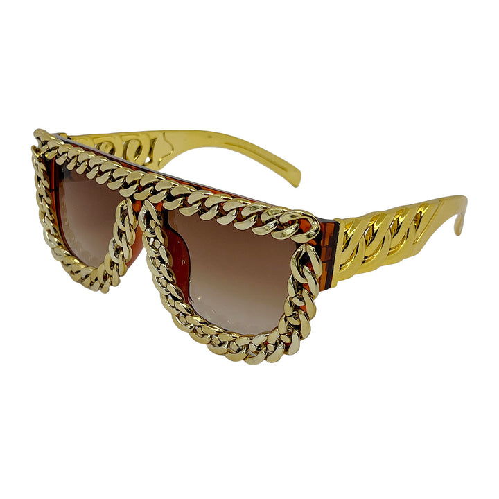 Women's sunglasses with eye-catching chain frame Stornfield