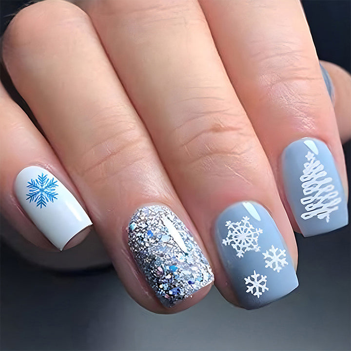 Artistic Winter Nail Art Stornfield