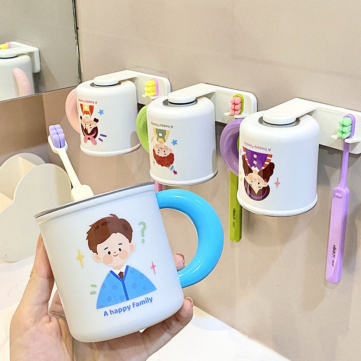 Wall cup holder with creative cartoon design Stornfield