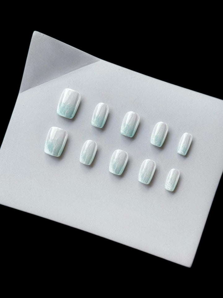 Gradient Sparkle Press-On Nails
