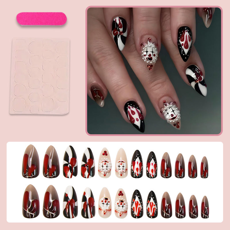 Art nail set with unique spooky designs Stornfield