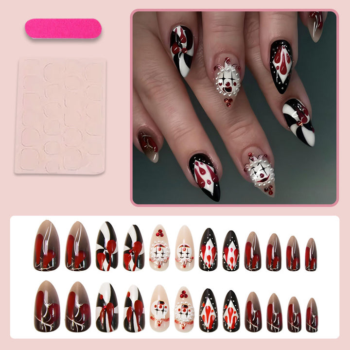 Art nail set with unique spooky designs Stornfield