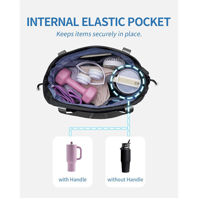 Versatile sports bag with separate yoga mat carrying compartment Stornfield