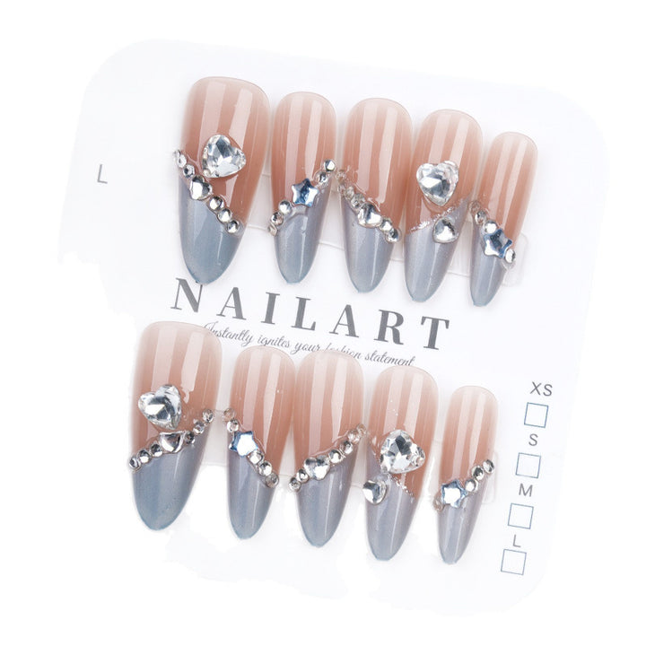 Artificial nails with decorative rhinestones Stornfield