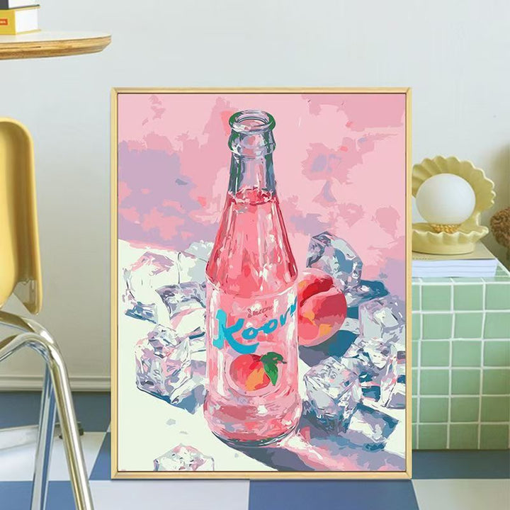 Retro-Inspired Beverage Bottle Canvas Art Stornfield