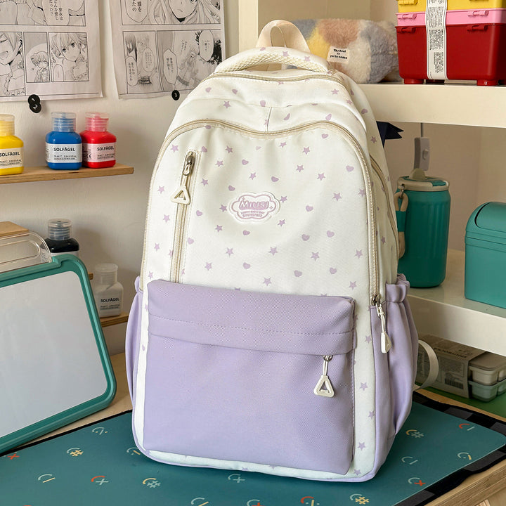 Star Print Casual Backpack Stornfield