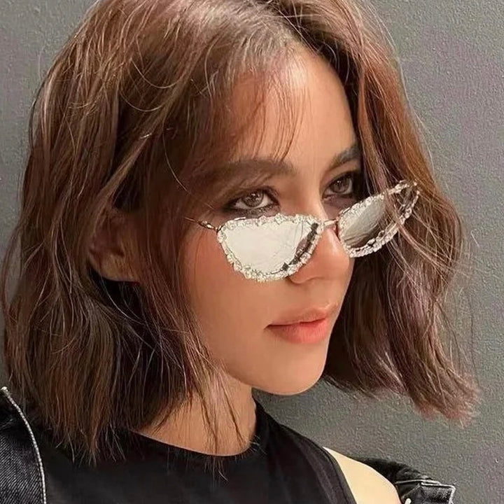Ladies elegant Cat-Eye sunglasses with glamorous stone setting Stornfield