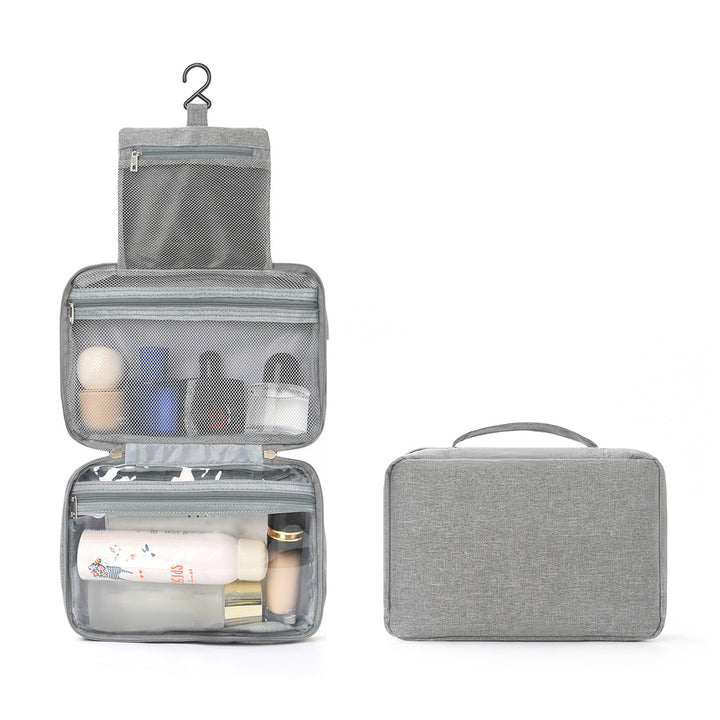 Travel toiletry bag with hooks and multiple compartments Stornfield