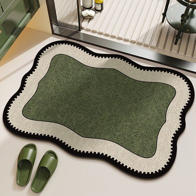 Elegant Herringbone Pattern Area Rug Stornfield