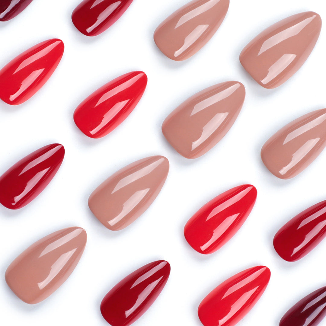 Artful nail extensions in elegant stiletto style Stornfield