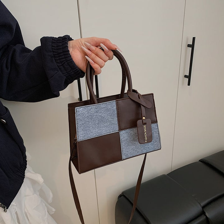 Geometric Patterned Handheld Tote Bag Stornfield