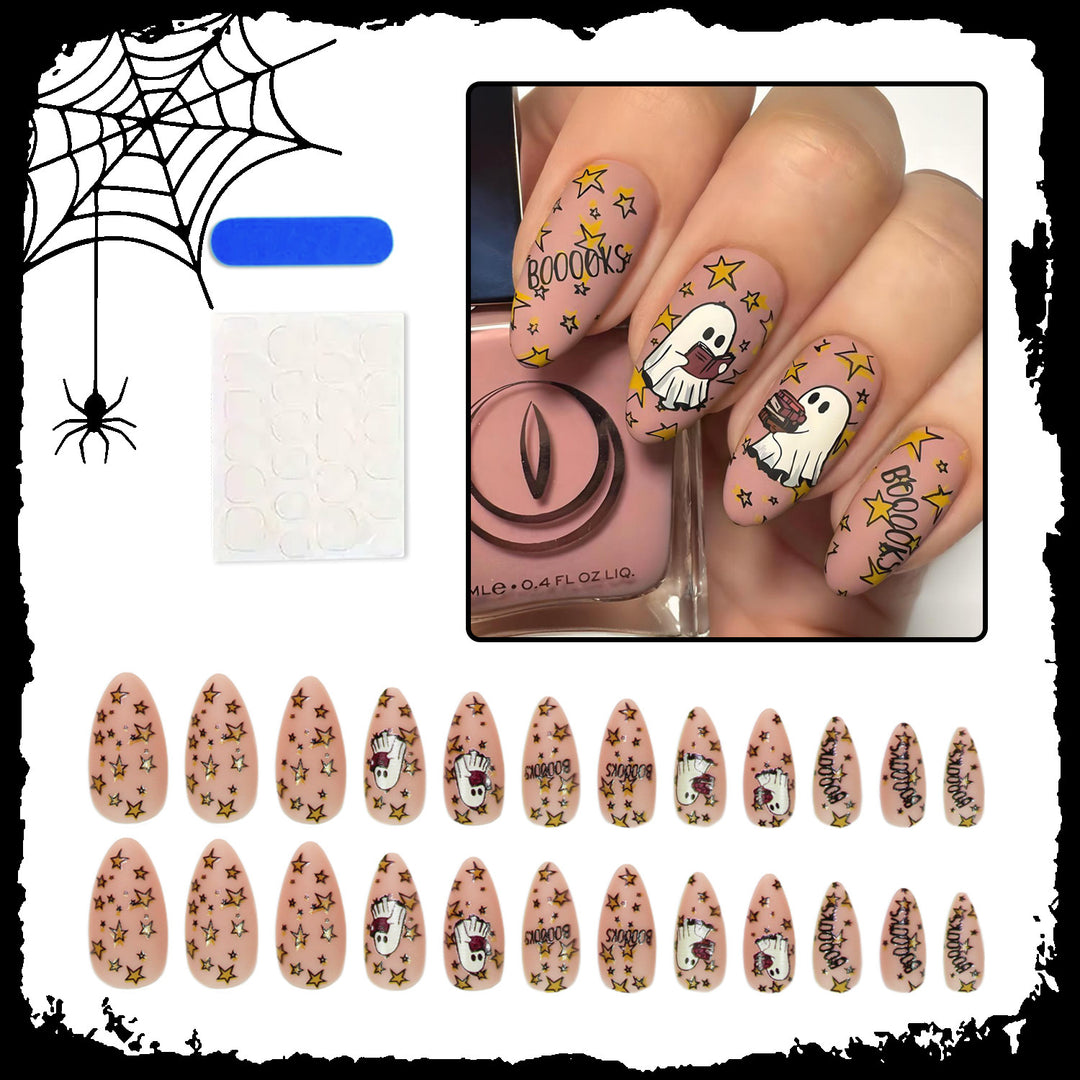 Art nail set with unique spooky designs Stornfield