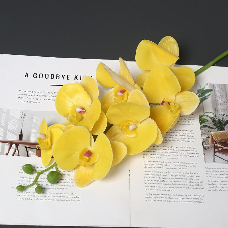 Realistic Faux Orchid Bouquet