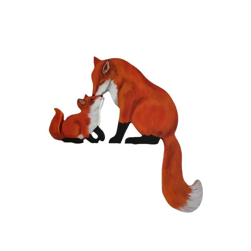 Whimsical Fox Family Wall Art