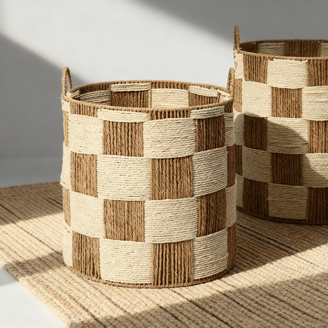 Storage basket with handles Stornfield