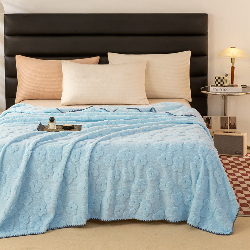 Ladies Cozy and Soft Blanket with Floral Pattern Stornfield