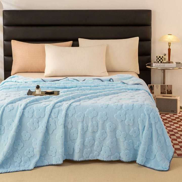 Ladies Cozy and Soft Blanket with Floral Pattern Stornfield