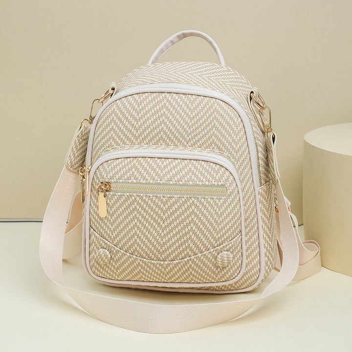 Multi-Functional Herringbone Pattern Backpack Stornfield