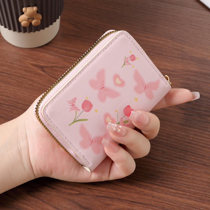 Floral Butterfly-Themed Passport Holder