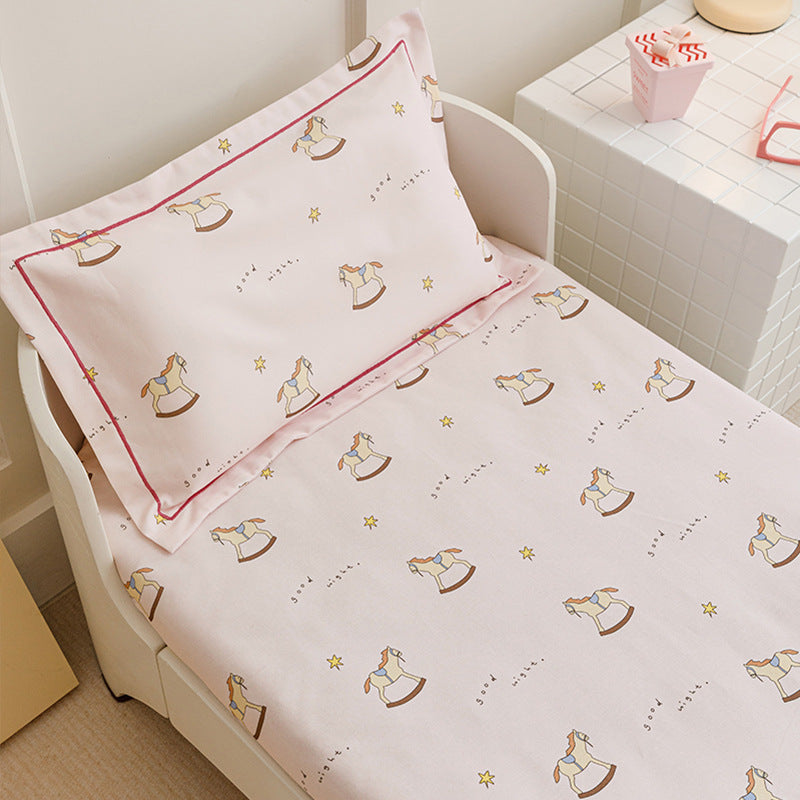 Toddler Fitted Bed Sheet and Pillowcase Set