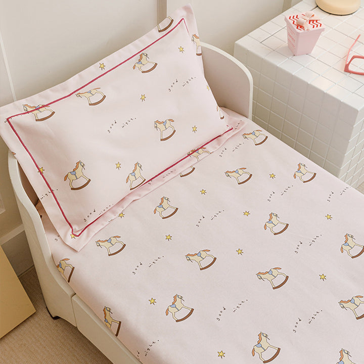 Toddler Fitted Bed Sheet and Pillowcase Set