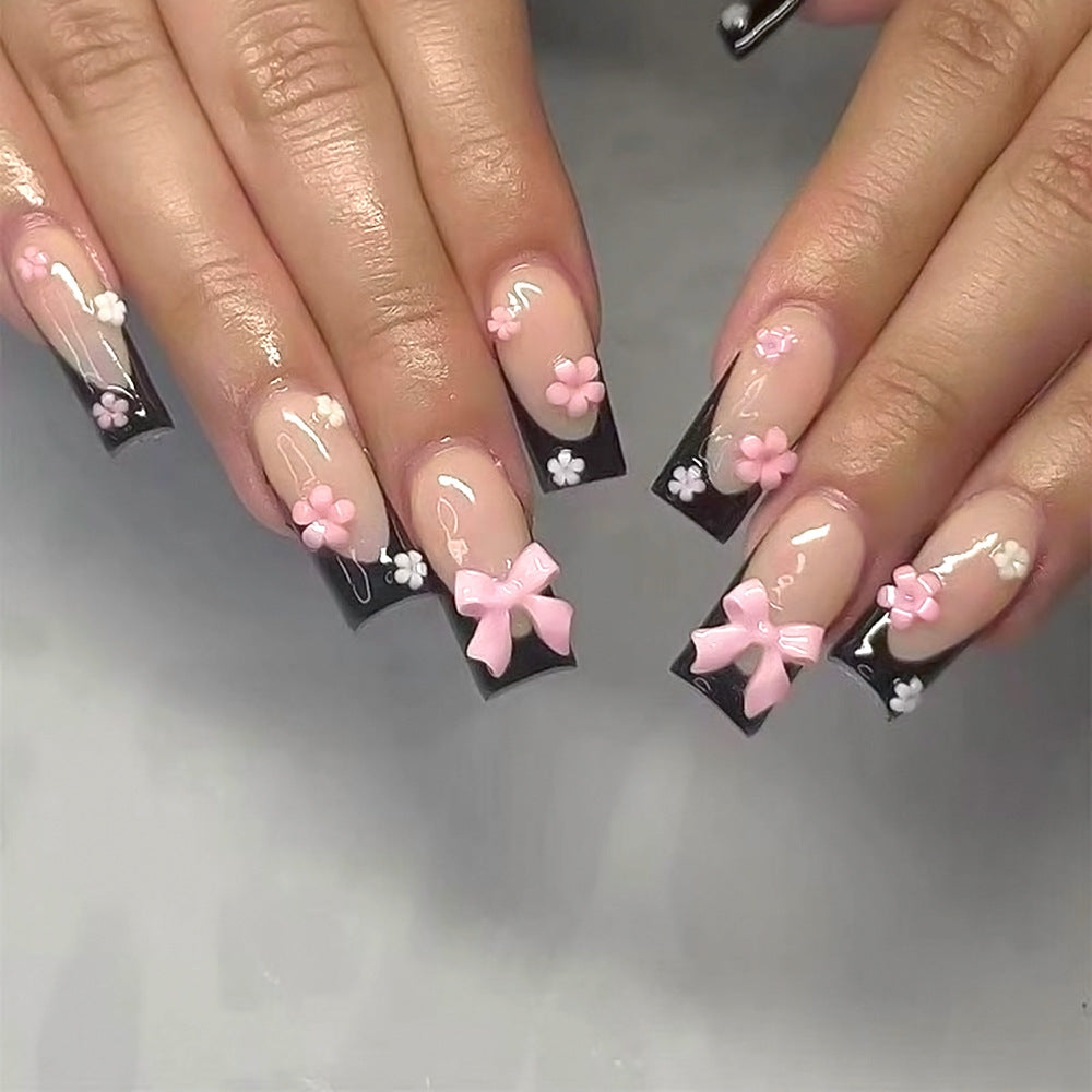 Decorative Floral Press-On Nail Art Set Stornfield