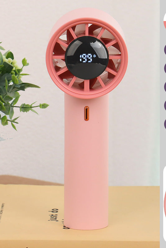 Ladies Portable Mini Fan with Digital Temperature Display Stornfield