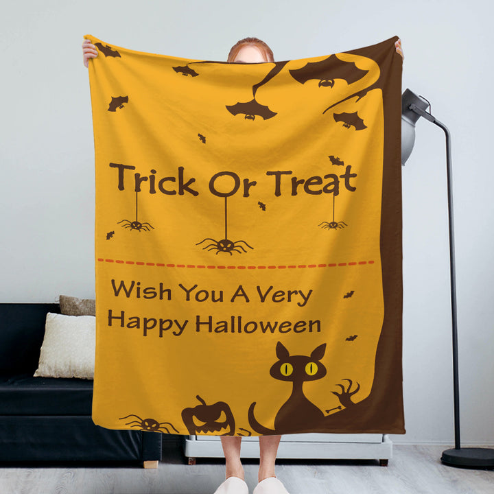 Halloween Themed Fleece Blanket Stornfield