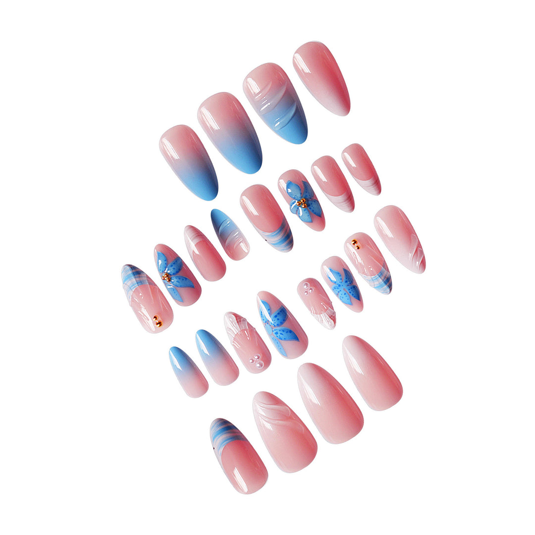 Artistic Butterfly-Inspired Press-On Nail Set Stornfield
