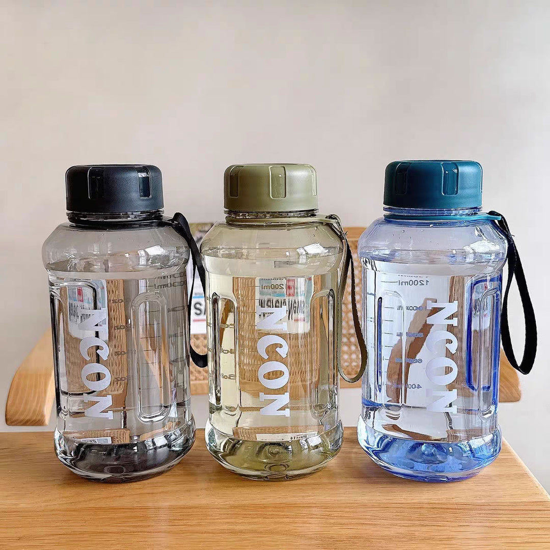 Women Transparent Drinking Bottle with Practical Carrying Handle Stornfield