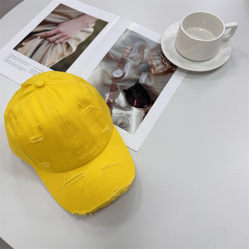 Men's Distressed Vintage-Style Baseball Cap Stornfield