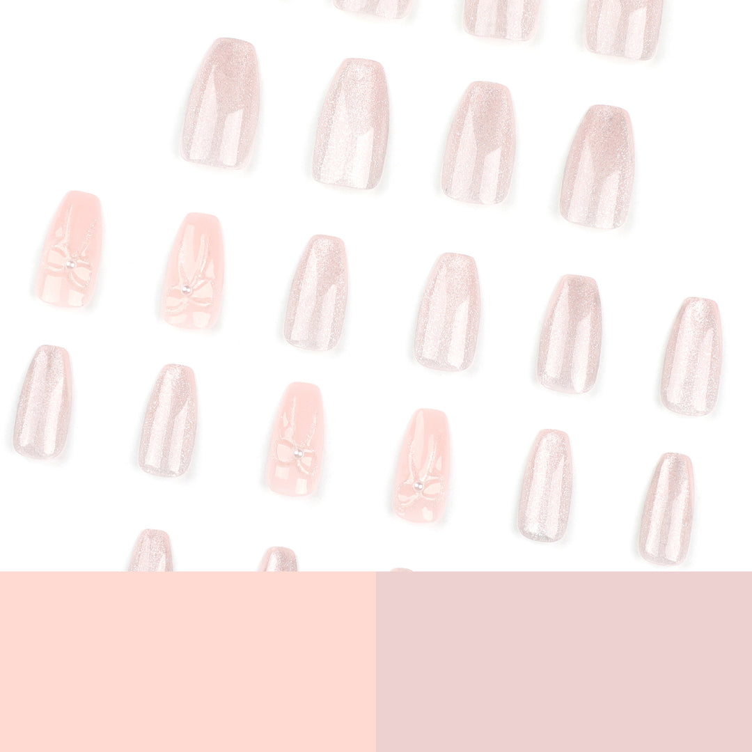 Artistic acrylic nails with glittering ombre design Stornfield