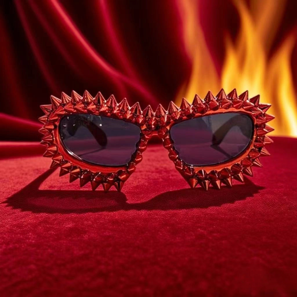 Women's statement sunglasses with creative stud accents Stornfield