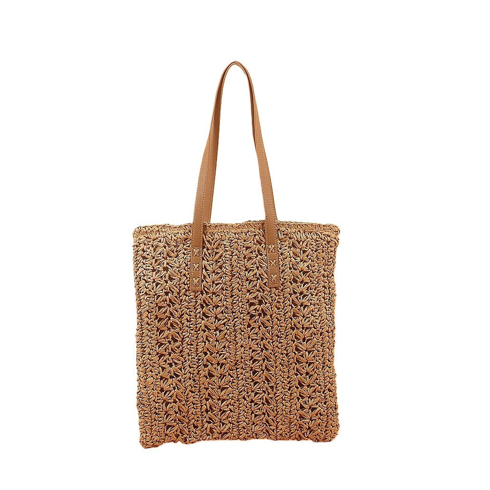 Beach bag with soft fabric and elegant leather accents Stornfield