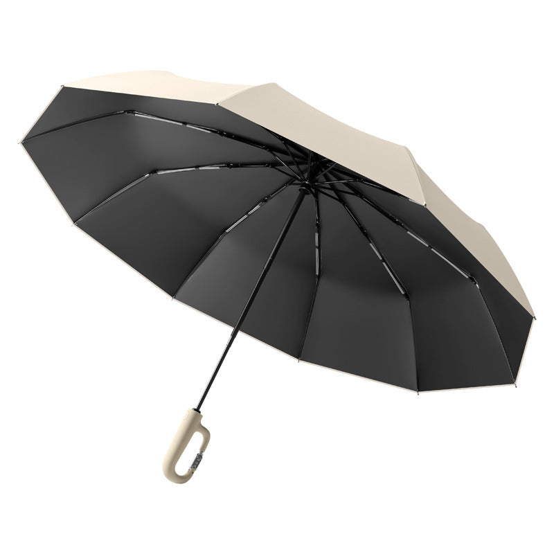 Ladies Automatic Folding Umbrella with Robust Design and Wind Resistance Stornfield