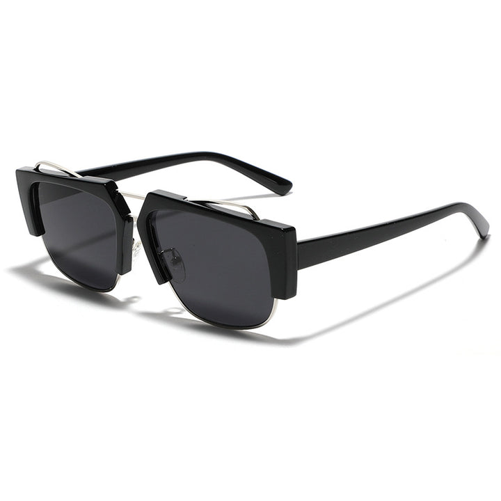 Ladies trendy square sunglasses with contrasting frame Stornfield