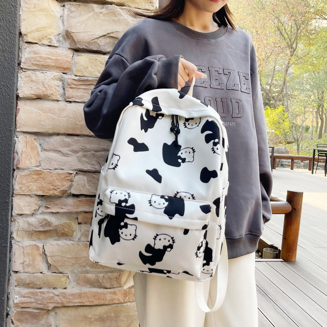 Cartoon Character Print Backpack Stornfield