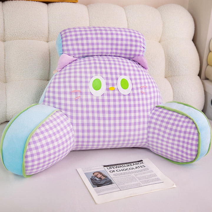 Funny plush back support pillow in cat design Stornfield