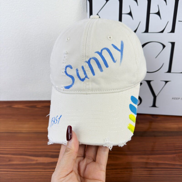 Women's Distressed Graphic Sun Cap Stornfield