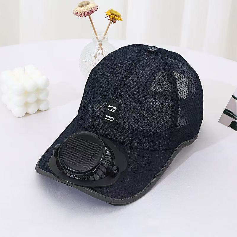 Solar-powered Fan Cap with integrated fan and breathable mesh Stornfield