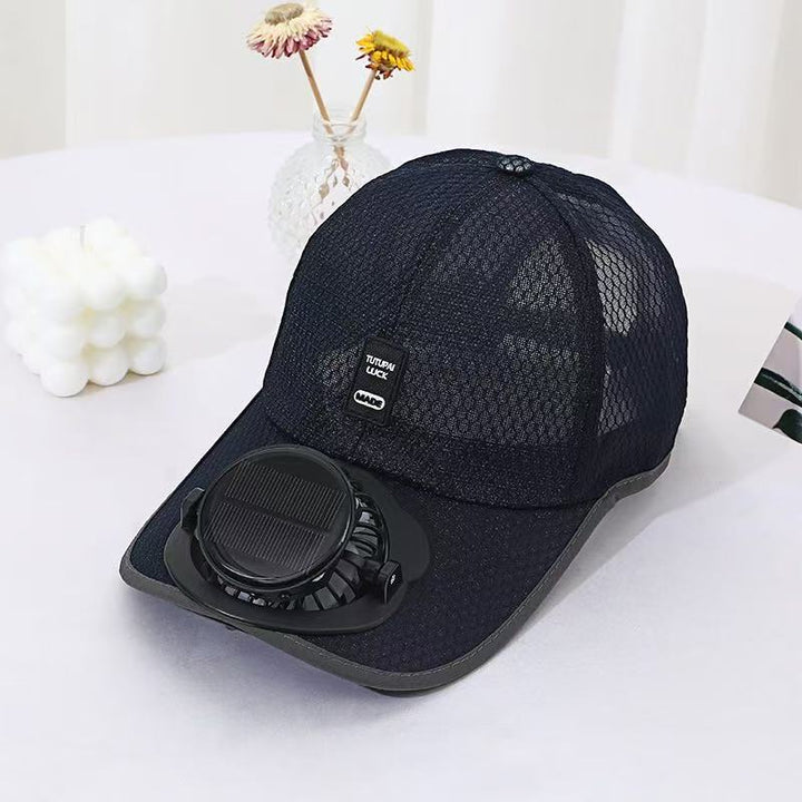 Solar-powered Fan Cap with integrated fan and breathable mesh Stornfield