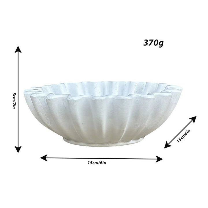 Decorative serving bowl with wave design Stornfield