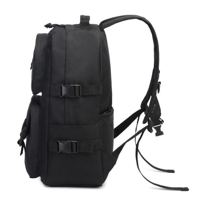 Multi-functional outdoor backpack with reinforced carrying straps and multiple compartments Stornfield