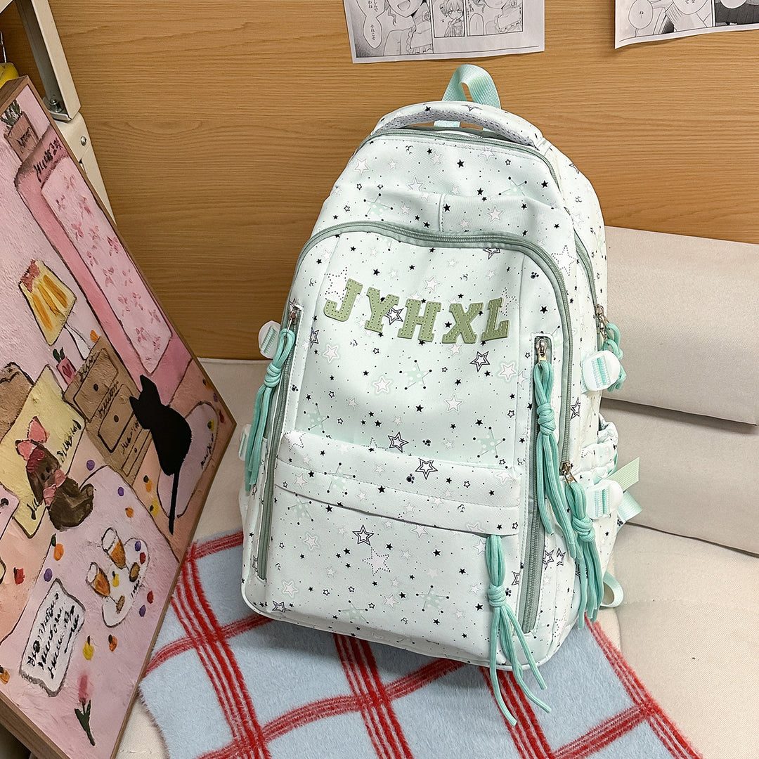 Stylish Star-Printed Backpack Stornfield 1791205378