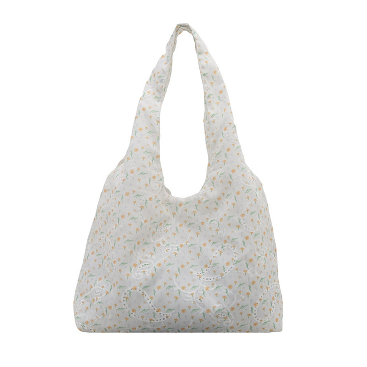 Floral Patterned Reusable Shopping Tote Bag
