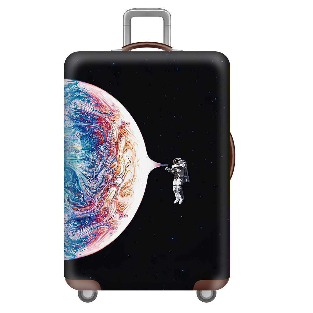 Unisex Hard Shell Luggage with Creative Astronaut Motto Stornfield