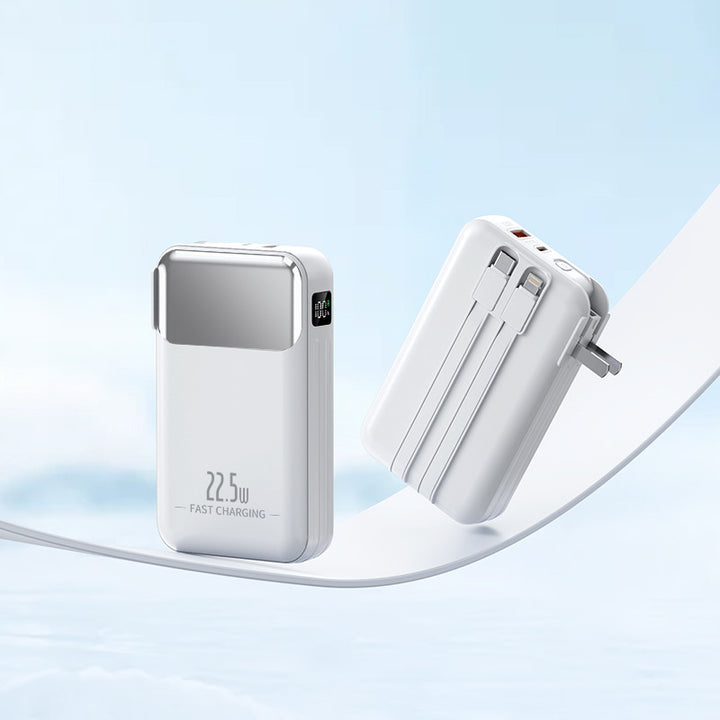 Portable fast charger with integrated socket Stornfield