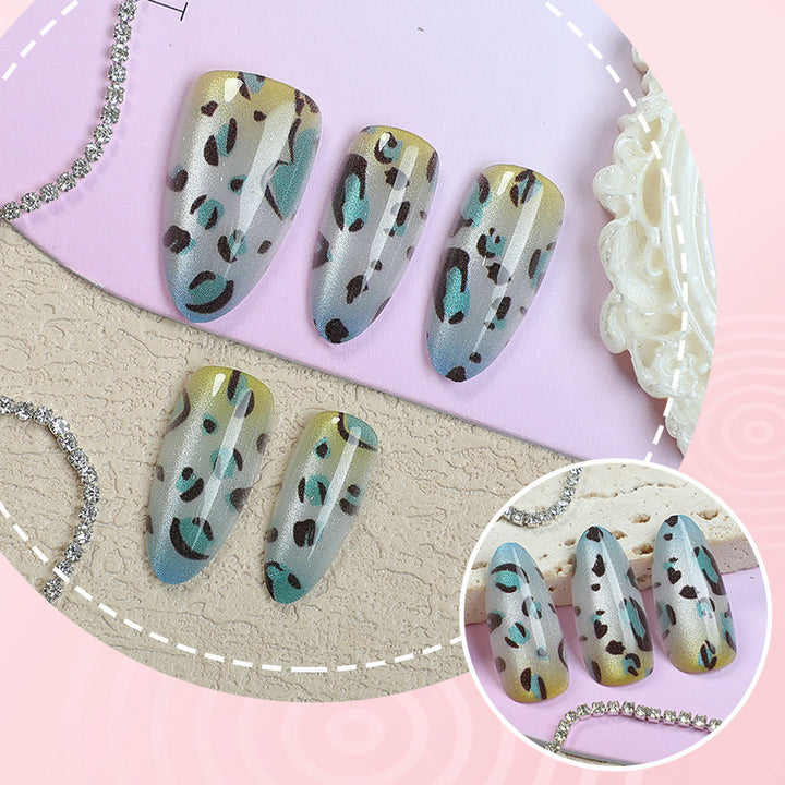 Artistic Cheetah Print Press-On Nail Art Stornfield